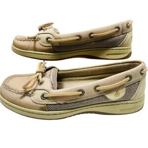Sperry Top Sider Tan Leather Shoes Ladies 6.5
